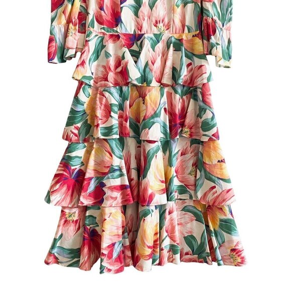 Batsheva Spring Confection Dress in‎ Vintage Tulip, size 0, New with tag - Picture 6 of 16